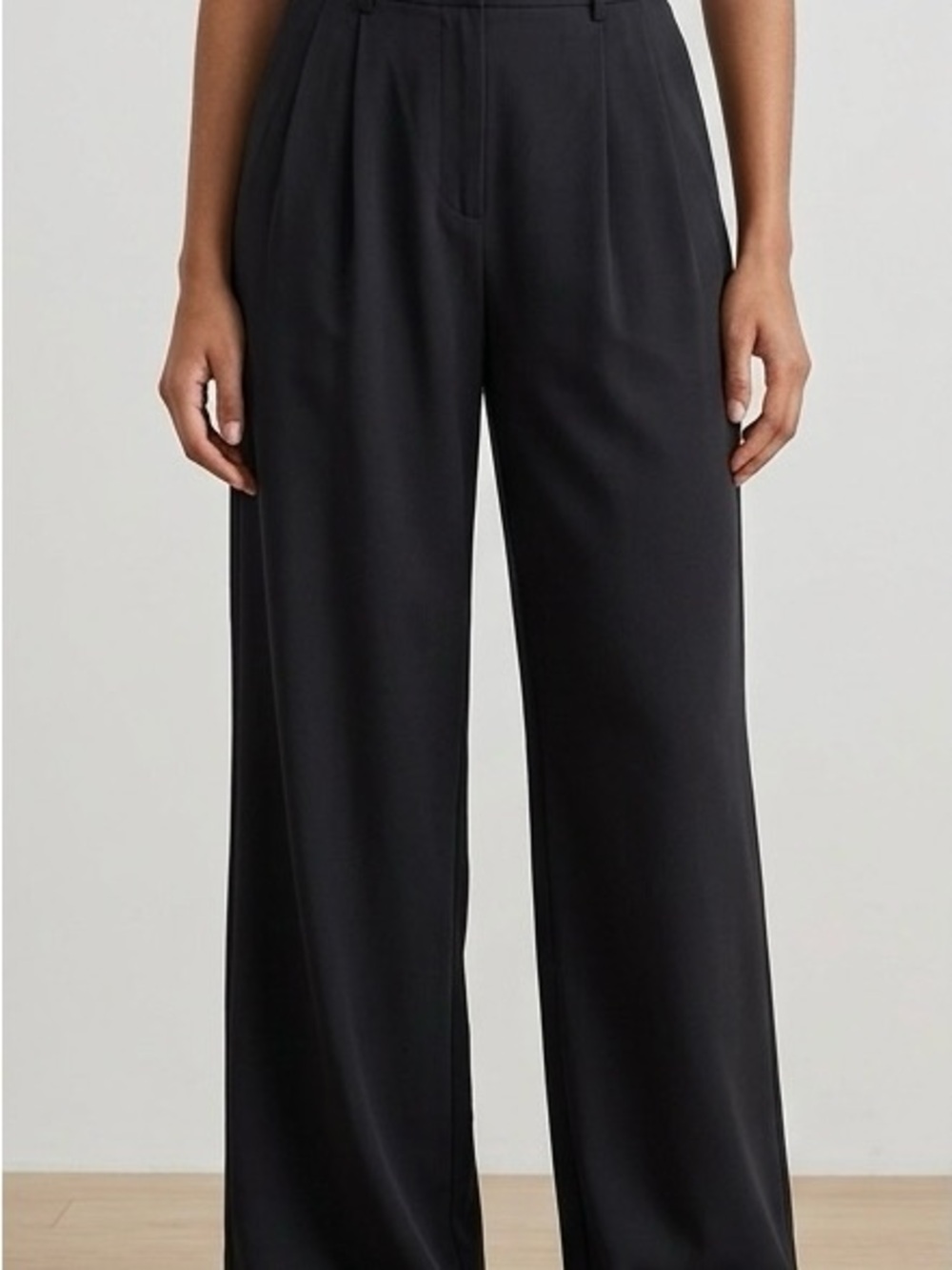 Daceslon Black Wide Leg Pants Size M (Fits L)